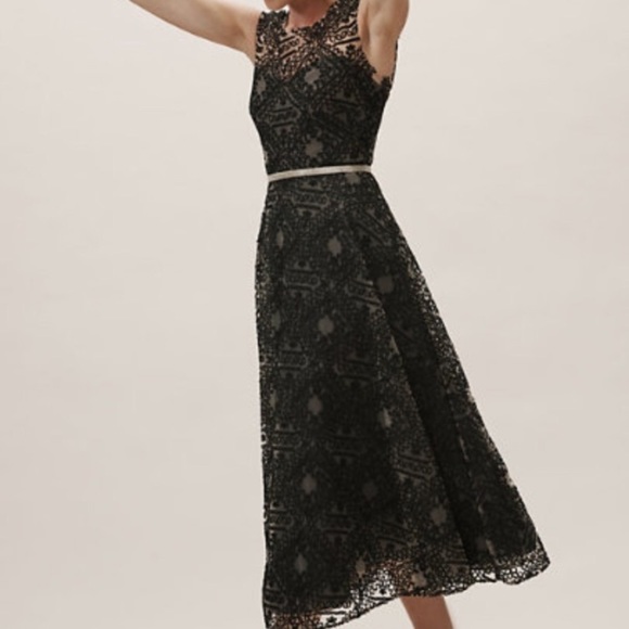 BHLDN Sara Emanuel Presley Dress Black
